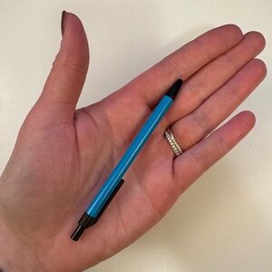 Small Pen - DELFONICS LEGEND PUSH-BUTTON BALLPOINT PEN - BLUE